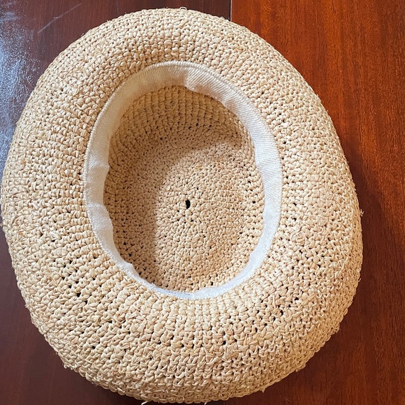 SCALA - CROCHETED RAFFIA UPBRIM HAT - Picture 6 of 7